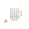 thumbnail image 3 of 2 Pack Plastic Garden Edging Fence, Easy Assembly Weather Resistant Mini Border, Stable Reusable Lawn Divider, Ground Insert Landscape Barrier for Flower Bed Yard Path Patio Outdoor Decoration, 3 of 6