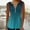 Blue, variant on TDYHUAO Women's Summer Pleated Button Sleeveless T-Shirt V-Neck Gradient Color Casual Tank Top Dressy Flowy Blouse Tunic Tops