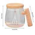 thumbnail image 2 of Vaso mezclador eléctrico de alta velocidad, vaso de café de viaje de vidrio impermeable con agitación automática, vaso mezclador eléctrico de alta velocidad con varilla agitadora desmontable para, 2 of 7