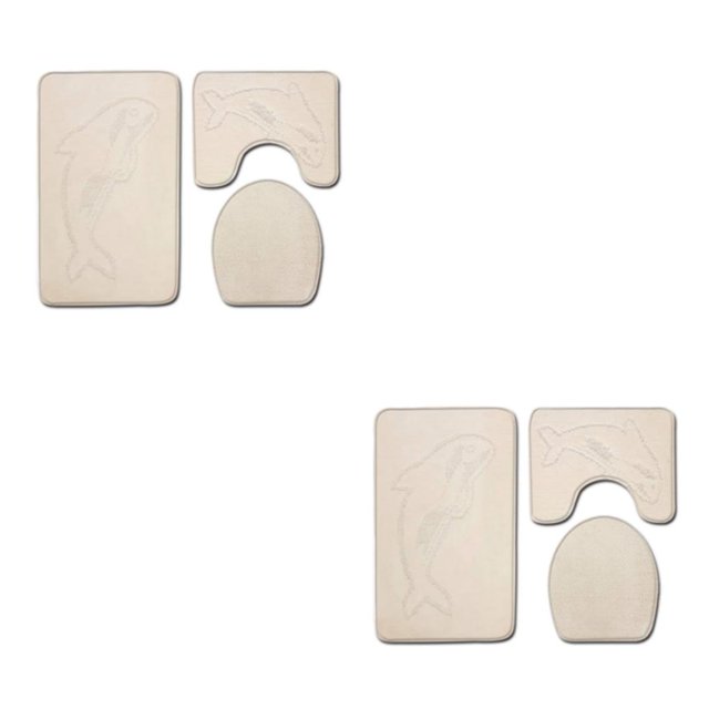 Wweixi 3x Absorbent Bath Mat For Bathtub And Shower Easy To Install Durable Anti-slip Waterproof PJ210611-B001 2Set