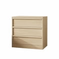 thumbnail image 1 of Dining Table with Storage Drawers – Tall Sideboard Table with 4 Drawers, Large Storage Entryway Console Table, Natural Oak Finish for Dining Room, Living Room, Nursery, 1 of 6