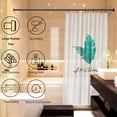 thumbnail image 3 of Shower Curtain Rod,43-72 Inch Adjustable Tension Shower Rod Never Rust Non-Slip No Drilling Spring Tension Curtain Rod,Black Bathroom Shower Spring Rod, 3 of 6
