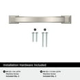 thumbnail image 4 of Amerock Sheffield 3-3/4 inch (96mm) Center-to-Center Satin Nickel Cabinet Pull, 10 Pack, 4 of 4