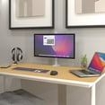 thumbnail image 2 of Single Monitor Desk Mount – Adjustable Arm, Full Motion, 32” Screen Support, Ergonomic Height, VESA Compatible, Clamp & Grommet Base, Cable Management, White, 2 of 10