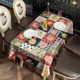 thumbnail image 2 of Pioneer Flower Floral Print Pattern Rectangle Tablecloth 60"x102", Waterproof Polyester Table Cloth, Wipeable Spillproof for Dining Camping Indoor Outdoor, 2 of 6