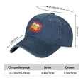 thumbnail image 5 of DouZhe Adjustable Washed Cotton Baseball Cap - Beer Glasses Cheers Prints Vintage Dad Hat Unisex Sports Caps (Blue), 5 of 7