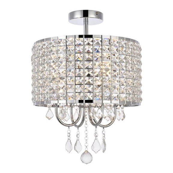 Elise 14 inch flush mount in chrome