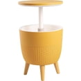 thumbnail image 4 of Lagoon Cancún Outdoor Cooler Bar/Cocktail/Coffee 3-in-1 Patio Table (Gold), 4 of 14