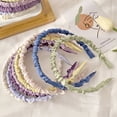 thumbnail image 2 of Diadema plisada para el pelo para mujer, accesorio para el pelo que combina con todo, estilo hada Mori, diadema antideslizante presurizada, 2 of 6