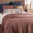 thumbnail image 2 of HiEnd Accents Stonewashed Cotton Canvas Coverlet Classic Chic Casual Bedding Lightweight Bed Cover, King, 2 of 2