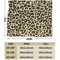 thumbnail image 3 of Cheetah Leopard Print Animal Skin Throw Blanket for Couch Sofa Bed 80" X 60", Queen Size Fuzzy Soft Plush Throws for Adults, Lightweight Cozy Summer Autumn Blankets All Seasons, 3 of 6