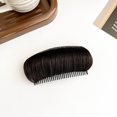 thumbnail image 6 of Comb Clip Sponge Bun - Hair Padding Accessory for Women Girls, DIY Hairstyle Tool, Soft Lightweight High Temperature Fiber, Secure Fixed Fork, Hair Volumizer, Dark Brown, Easy Use, Makeup Organizers, 6 of 7