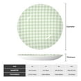 thumbnail image 2 of Daiia Green Checkboard Printed Pattern Ceramic Plate Dinner Plates Bone China Decorative Plates with Display Stand Art Ceramic Ornaments for Wall Hanging Decoration-6in, 2 of 6