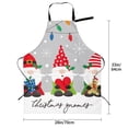 thumbnail image 2 of Cauagu Merry Christmas Gnome1 Aprons with Pockets,Waterproof Apron for Women,Kitchen Cooking Apron Adjustable Bib Aprons Chef Apron for Cooking,Drawing,Crafting, 2 of 8