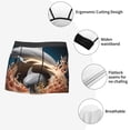 thumbnail image 3 of Fotbe Coral Fish Dolphin Calzoncillos Tipo Boxer con Bolsa de Soporte Total para Hombre, X-Temp Fresco, Transpirable y de Secado Rápido-Small, 3 of 5