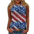 thumbnail image 2 of Wiyuqeen Womens Stars Striped Tank Tops Sleeveless Sparkly Party Shirts Crew Neck 4th of July Tanks Loose Fit Tanks Plus Size USA Tanks, 2 of 4