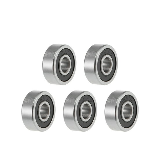 605-2RS Deep Groove Ball Bearings Z2 5mmx14mmx5mm Double Shielded Carbon Steel 5pcs