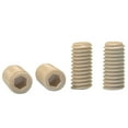 thumbnail image 3 of 1 pcs Beige Beige Nylon Hexagon Socket Headless Rice Screws M6x7mm, 3 of 5