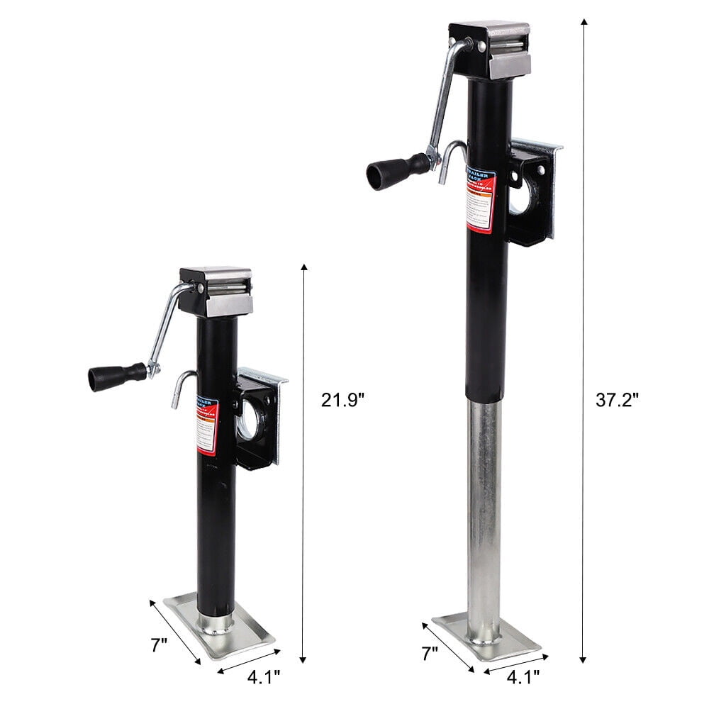 YEOPGYEON Swivel Weld-on Trailer Jack, Trailer Jack Stand, 15" Vertical Movement, 2000 lbs Capacity
