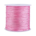 thumbnail image 3 of Cordon Noeud Chinois - 100M x 0.8mm Nylon Noeud Chinois Cordon Rattail Macramé Shamballa Fil Fil Rose, 3 of 5