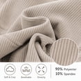thumbnail image 6 of Wide Leg Corduroy Pants for Women Casual Lounge Drawstring Elastic Waist Work Pants with Pockets, 6 of 7