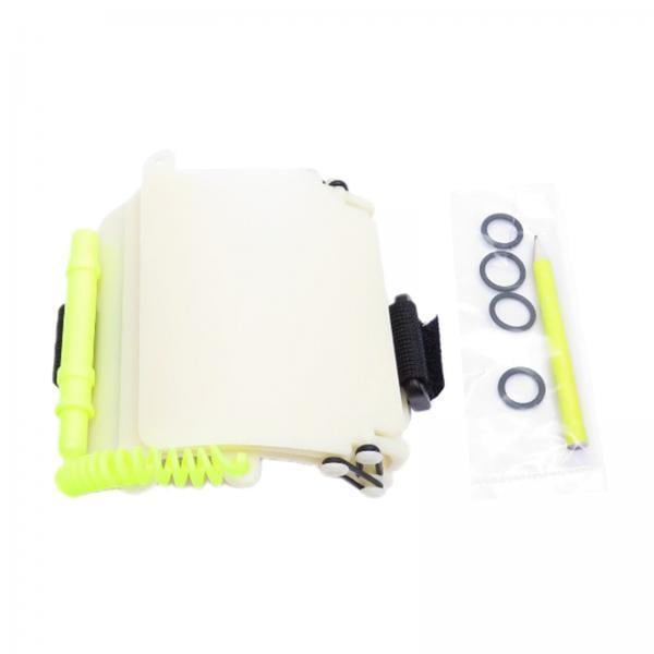 2x Cuaderno de buceo impermeable cuaderno de registro 12x5cm carpeta W/lápiz de buceo de enseñanza de práctica de Registro Diario con correa Zulema Cuaderno de buceo