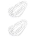 thumbnail image 1 of 2X Collar Con Cuentas Artificiales Blancas Perlas Imitativas Collar de Cadena para Mujeres, 1 of 7