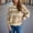 Khaki, variant on Axiiglly Sweaters for Women Crew Neck Striped Sweater Comfy Cotton Warm Winter Clothes Casual Versatile Chunky Fall Outfits Loose Trendy Knit Pullover Sweaters