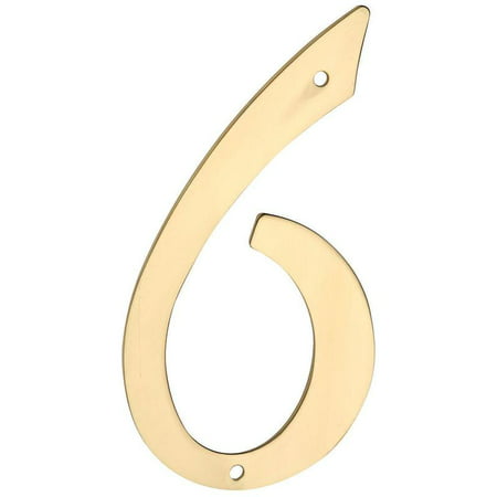 National Hardware 7177843 5 in. Solid Brass House Number