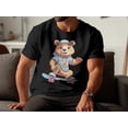 thumbnail image 3 of Funny Skateboarding Teddy Bear Skateboarder Skater Gift T-Shirt Skateboarding Skateboard Birthday Holiday Presents Men Women Kids Tshirt, 3 of 10
