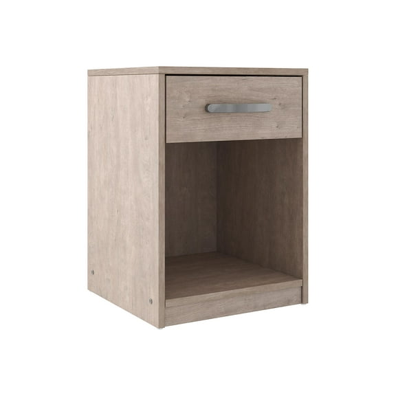 Signature Design by Ashley Casual Flannia 1 Drawer Nightstand, Gray