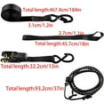 thumbnail image 6 of OTTULUR Ratchet Tie Down Straps 4 PK 15 FT 2200 LB Break Strength Safety Lock S Hooks Black, 6 of 6