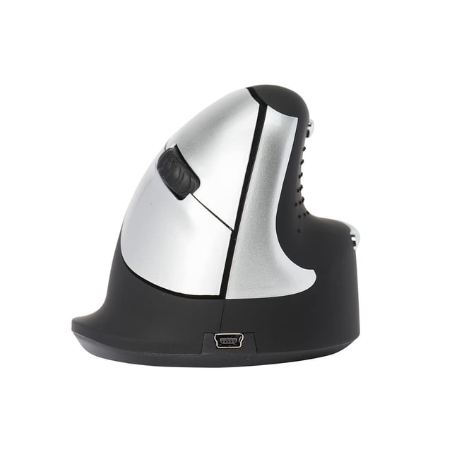 R-Go Tools Wireless Vertical Ergonomic Mouse Medium Right Hand Black