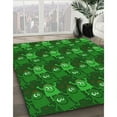 thumbnail image 3 of Ahgly Company Machine Washable Indoor Rectangle Transitional Deep Emerald Green Area Rugs, 8' x 10', 3 of 7