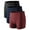 05# 3Pack:Black+Navy Blue+Wine Red, variant on NELEUS Womens 3" Spandex Booty Shorts for Yoga Gym Cheer High Waist with Inner Waistband Pocket 3 Pack,Black Gray Navy Blue,US Size S