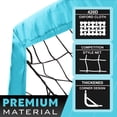 thumbnail image 2 of RUNBOW 6x4 ft Portable Kids Soccer Goal for Backyard Practice Soccer Net with Carry Bag (6x4 FT, 1 pack, Sky Blue), 2 of 6
