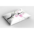 thumbnail image 2 of Ambesonne Gender Reveal Pillow Sham 2 Pack, Girl Love, 36"x20", Pink Lime Black, 2 of 3