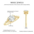 thumbnail image 5 of Rosec Jewels Lab Created Diamond Designer Engagement Ring - EF-VS Quality - Ready To Gift, 18K Yellow Gold, US 7.00, 5 of 8