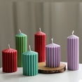 thumbnail image 3 of Molde de vela de acrílico de fácil desmoldeo, cilindro cónico de columna a rayas grandes, decoración del hogar, adornos de boda, regalos de bricolaje, 3 of 4