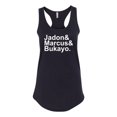 thumbnail image 2 of Wild Bobby, Jadon & Marcus & Bukayo, Sports, Women Racerback Tank Top, Black, Small, 2 of 5