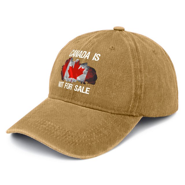 Canada Is Not For Hat Vintage Cotton Washed Baseball Caps Adjustable Dad Hat Crazy Funny Custom