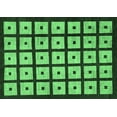 thumbnail image 1 of Ahgly Company Indoor Rectangle Abstract Emerald Green Modern Area Rugs, 2' x 4', 1 of 4