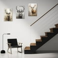 thumbnail image 5 of ZHONGYUTONG Deer Canvas Wall Art Elk Head Paintings Abstract Vintage Animal Picture Prints Hunting Artwork Home Decor Framed (20.00" x 30.00"), 5 of 6