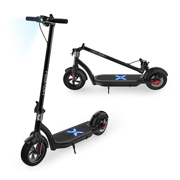 Hover-1 Black Alpha Electric Scooter, 12 Mile Range, 264 Lbs. Max Weight,  LED Lights - Walmart.com