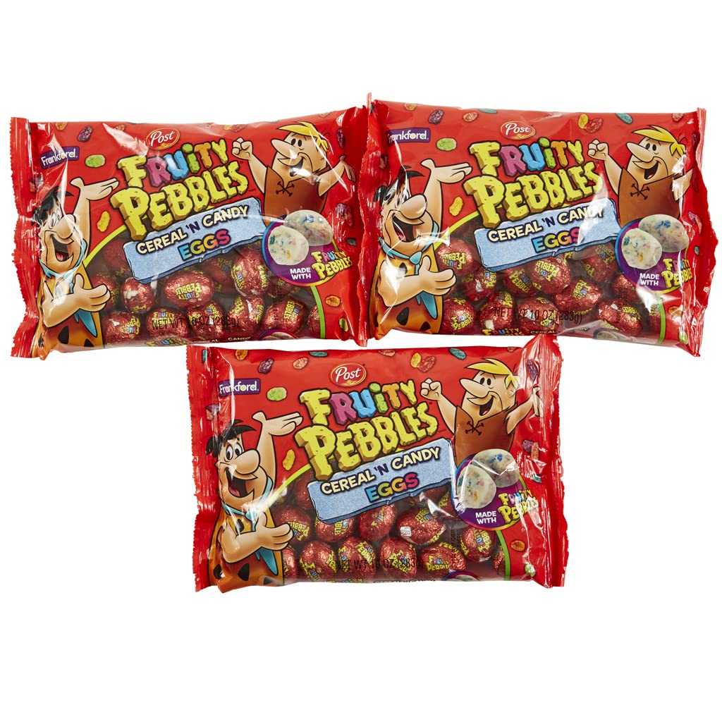 Fruity PEBBLES 10 Ounce Bag of Cereal N' Candy Individually Wrapped