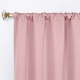 thumbnail image 2 of Superior Blackout Solid Light Filtering Rod pocket Curtain Panel Set, 36"X 63", Mauve chalk, 2 of 11