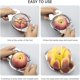 thumbnail image 4 of Cortador de manzanas y descorazonador de frutas de acero inoxidable Crrynuo, pelador y cortador de manzanas 3 en 1 de acero inoxidable con 8 cuchillas para cortar frutas y verduras., 4 of 6