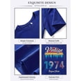 thumbnail image 6 of SLADYGLO Women Crew Neck Short Sleeve Vintage 1974 Original Parts Print T-Shirt, 6 of 7