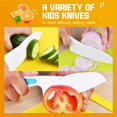 thumbnail image 2 of Juego de cuchillos Yeeammk Montessori para niños pequeños, 3 piezas, para cocinar de verdad, 2 of 7