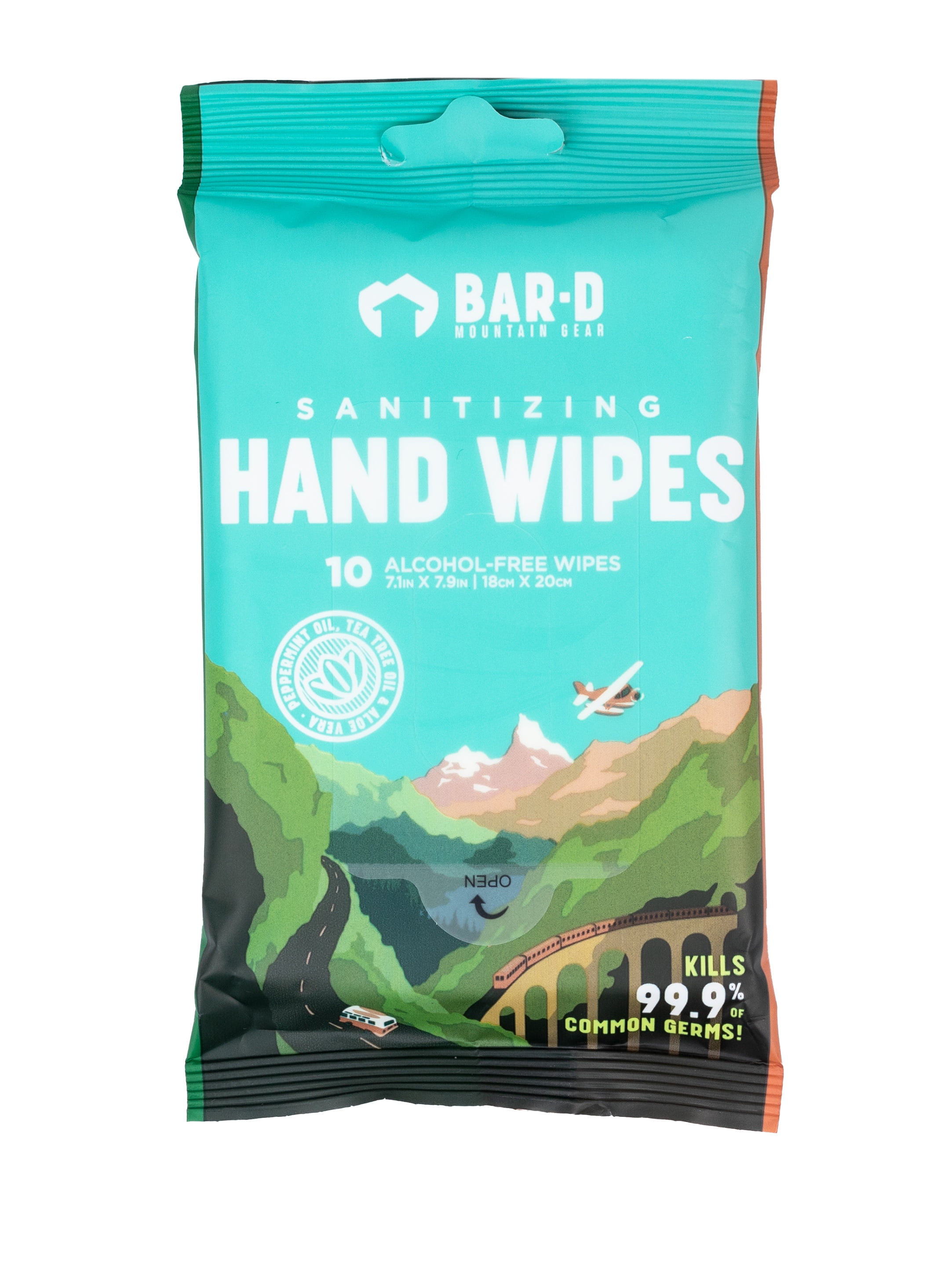 BarD Travel Sanitizing Wipes Sanitizing Hand Wipes (10count packs